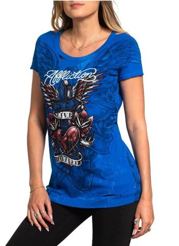 Affliction | Футболка женская CASSIDY ANNE AW25686 слева