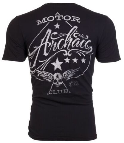 Archaic | Футболка мужская Nation Black White AM1704BLW от Affliction спина