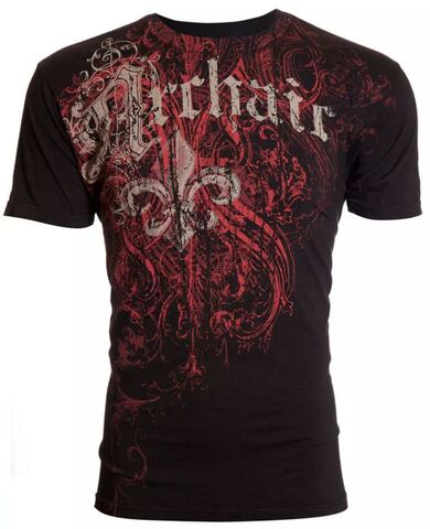 Archaic | Футболка мужская Wing Black AM181 от Affliction спереди