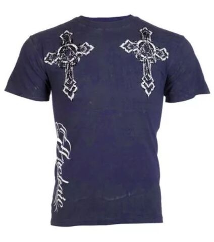 Archaic | Футболка мужская STONE RANGER Navy Blue AM1825NB от Affliction перед