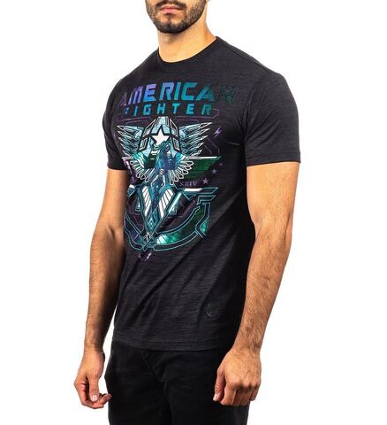 American Fighter | Футболка мужская TAMARACK PITCH BLACK FM13122 от Affliction левый бок