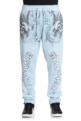 Джоггеры мужские Affliction COLLAPSE SWEATPANT A26362 (голубые)