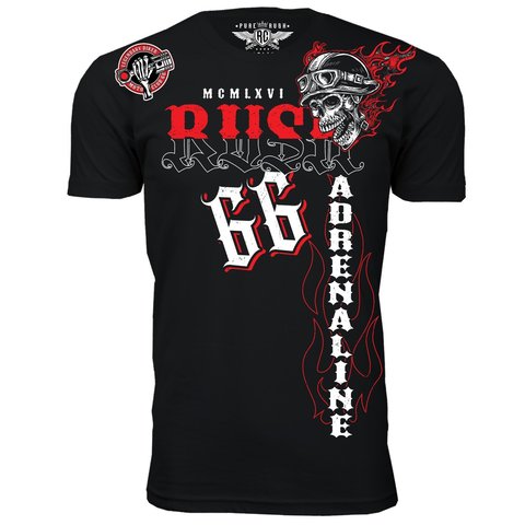 Футболка ADRENALINE Classic Black Rush Couture. Made in USA