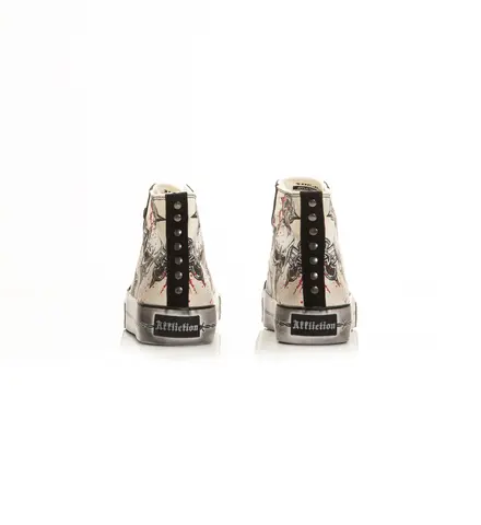 Affliction | Кеды мужские Cross Hi-Top Shoe A30042 сзади