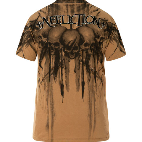 Affliction | Футболка мужская Walking Dead Brown A10897BR спина