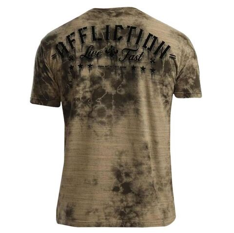 Affliction | Футболка мужская Metal Gear Tobacco Brown A24558 сзади