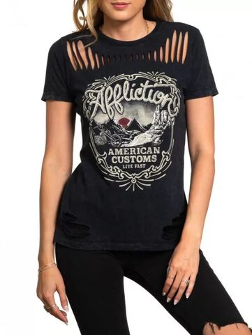 Affliction | Футболка женская CANYON RIDER AW25688 перед