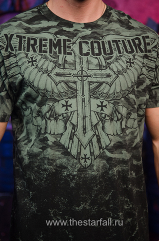 Xtreme Couture | Футболка мужская LOST SOLDIER X1697 от Affliction принт спереди