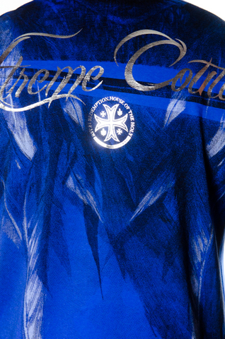 Xtreme Couture | Футболка мужская FAITH DRIVEN Cobalt Blue X1370 от Affliction принт на спине