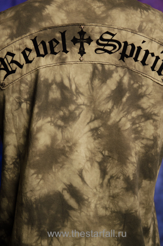 Rebel Spirit | Мужская футболка лонгслив LSK110752 принт на спине