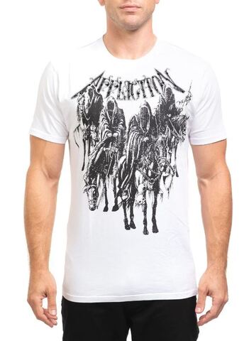 Affliction | Футболка мужская BLACK NIGHT WHITE A26366WH перед