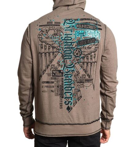 Affliction | Худи двустороннее мужское Brighton Bombers A26189 сзади