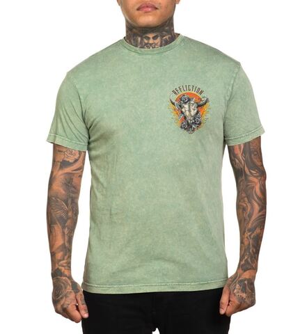 Affliction | Футболка двусторонняя мужская Dakota Fire Tee A26339 перед