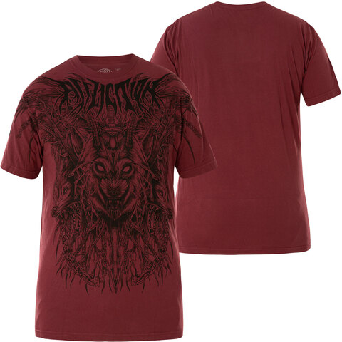Affliction | Футболка мужская PRIMAL INSTINCT A25040 спина и перед