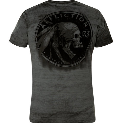 Affliction | Футболка мужская APACHE GARAGE A22331 спина