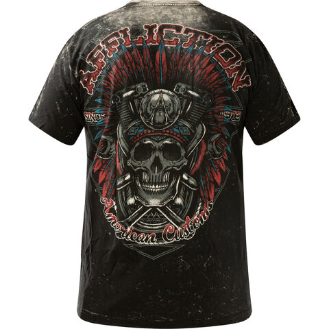 Affliction | Футболка двусторонняя мужская AC Tribal Garage A25169 сзади