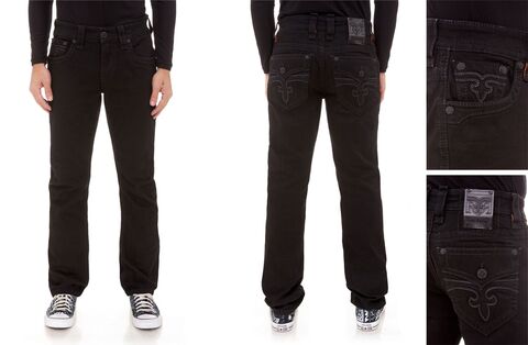 Rock Revival | Джинсы мужские ARTHER J200 STRAIGHT 32" RP2311J200R перед, сзади и детали