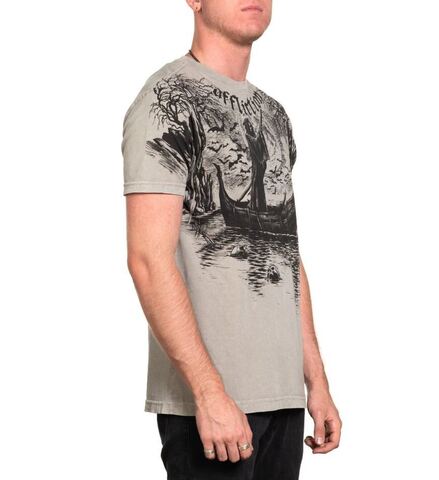 Affliction | Футболка мужская River Styx Tee SILVER LAVA WASH A25885 справа