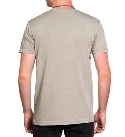 Affliction | Футболка мужская River Styx Tee SILVER LAVA WASH A25885 сзади