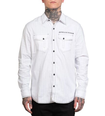 Affliction | Рубашка мужская Ethereal LS 110WV941 перед