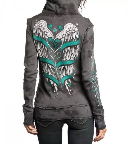 Sinful | Худи двустороннее женское LOVE BANDIT S3291 от Affliction сзади