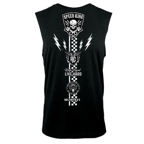 Rush Couture | Майка SPEED KING SLEEVELESS Classic Black RC310 спина