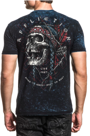 Affliction | Футболка двусторонняя мужская AC PRAIRIE STORM A21428 спина
