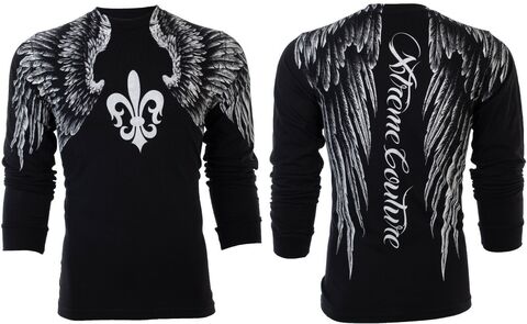 Xtreme Couture | Пуловер мужской AEROSMITH X1424 от Affliction перед и спина