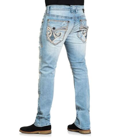 Affliction | Джинсы мужские Ace Aiden Jeans 110SS252 сзади слева