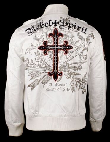 Rebel Spirit | Толстовка мужская BJK11899WHT сзади