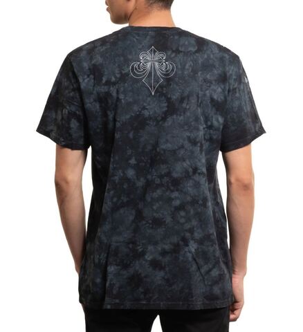 Affliction | Футболка мужская Black Night Tee Doom A27236 сзади