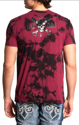 Xtreme Couture | Футболка мужская IRON HORSE X1943 от Affliction спина на модели