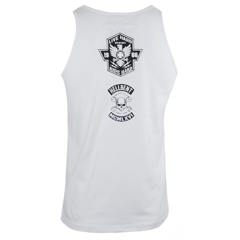 Rush Couture | Майка мужская RUSH LINE: DO NOT CROSS TANK TOP White RC262 спина