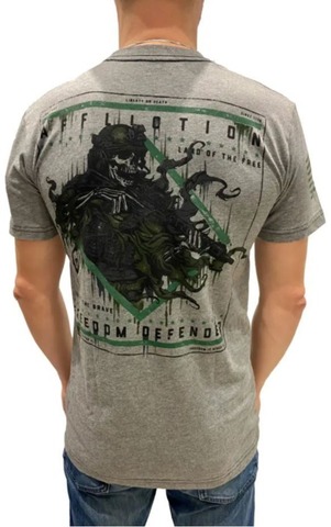 Футболка мужская Affliction Brave Freedom A25073 (серая)