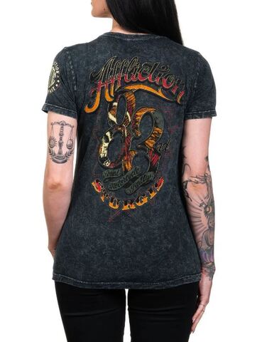 Affliction | Футболка мужская Sturgis 83 Black AW26592 сзади