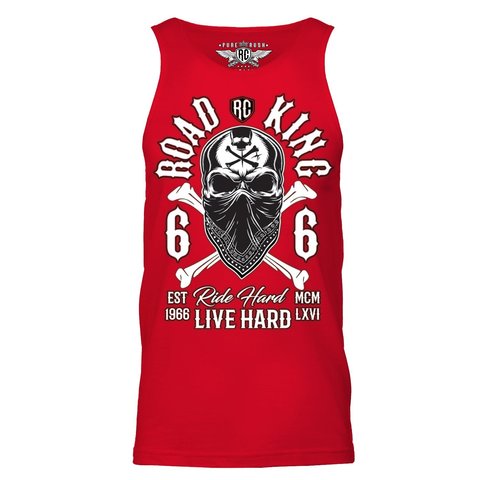 Майка RUSH ROAD KING TANK TOP Red Rush Couture