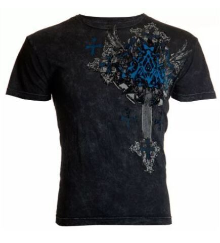 Archaic | Футболка мужская VERWOOD Black AM990BL от Affliction перед