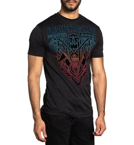 American Fighter | Футболка мужская HOLLINS PITCH BLACK FM13042 от Affliction правый бок