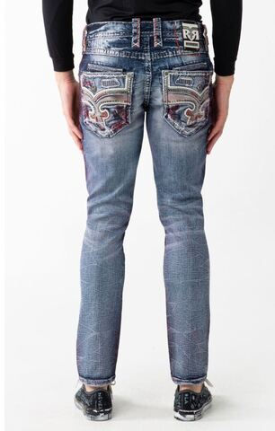 Rock Revival | Джинсы мужские JASER SA219 SLIM TAPER NON EXCLUSIVE EXHIBITION SERIES 32" RP3512SA219R сзади