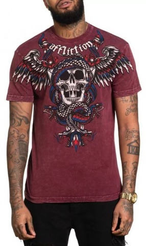 Футболка мужская Affliction POISONOUS SHADOW A25959