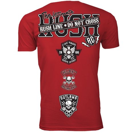 Rush Couture | Футболка мужская RUSH LINE: DON'T CROSS RC129 спина
