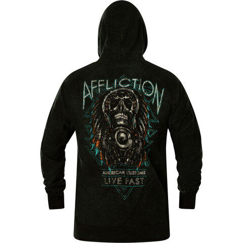 Affliction | Худи мужское Hoody Stone Grail A24763 обратная сторона спина