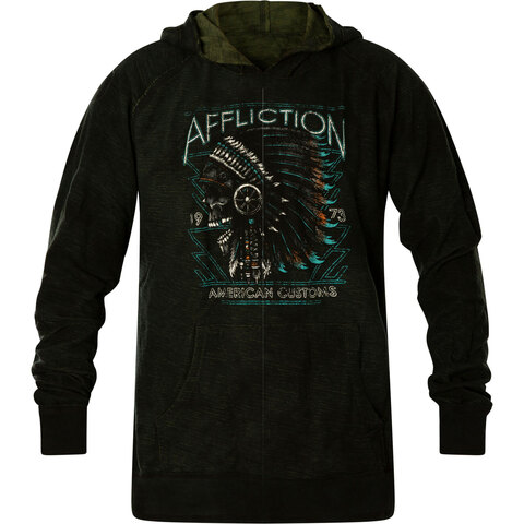 Affliction | Худи мужское Hoody Stone Grail A24763 обратная сторона перед