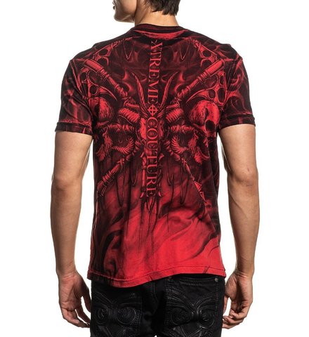 Xtreme Couture | Футболка мужская NORSE GOD X1917 от Affliction спина на модели