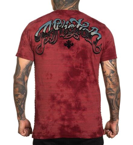 Affliction | Футболка мужская Lake Insomnia Tee A26390 сзади