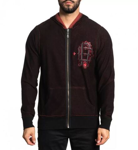Affliction | Худи мужское Hoody CONCRETE A26188 обратная сторона перед
