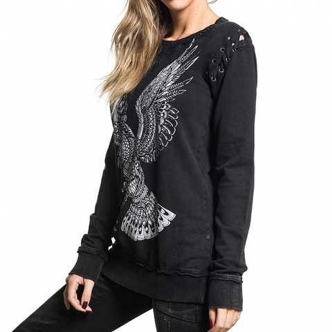 Affliction | Свитшот женский BOHO EAGLE AW16886 левый бок