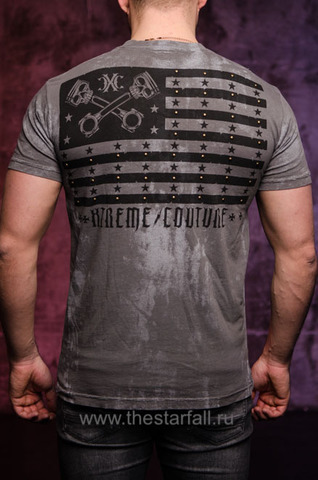 Xtreme Couture | Футболка мужская Scars N Stripes X1899 от Affliction спина