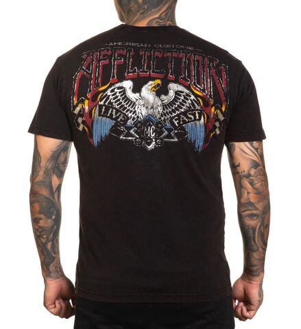 Affliction | Футболка мужская AC Sunset Cruisin Tee A26401 сзади
