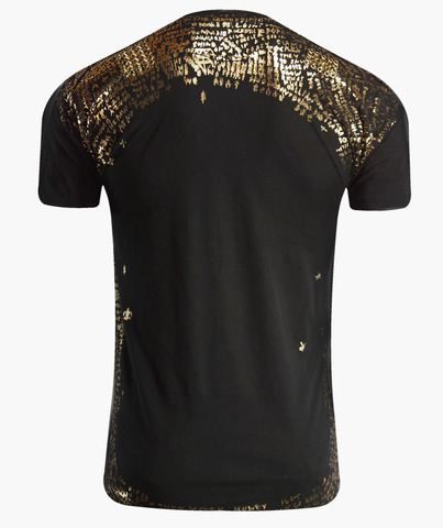 The Saints Sinphony | Футболка мужская HANDDRAWN SKULL SPIKE PATCHWORK TS2704 спина